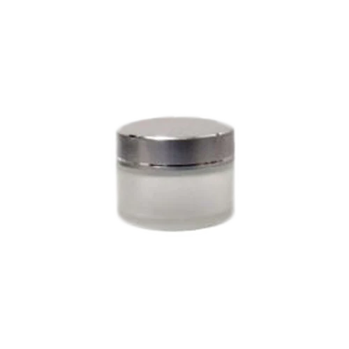 Cre8tion Thick Glass Jar with Silver Cap, Small (20ml), 26073 (Pk: 240pcs/case)