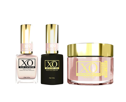 XO 4in1 Acrylic/Dipping Powder + Gel Polish + Nail Lacquer, 009