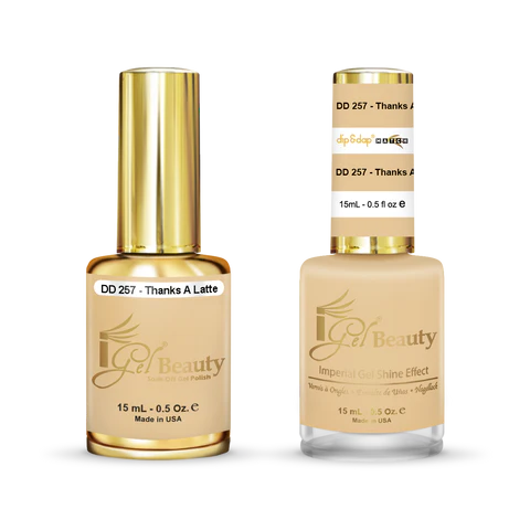 iGel Nail Lacquer + Gel Polish Match, DD257, 0.5oz