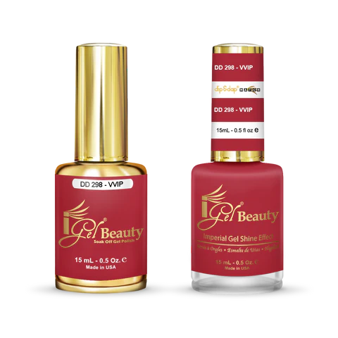 iGel Nail Lacquer + Gel Polish Match, DD298, 0.5oz OK1019MD