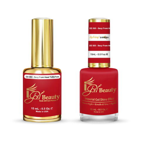 iGel Nail Lacquer + Gel Polish Match, DD303, 0.5oz OK1019MD