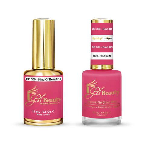 iGel Nail Lacquer + Gel Polish Match, DD309, 0.5oz
