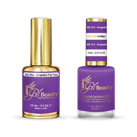 iGel Nail Lacquer + Gel Polish Match, DD314, 0.5oz