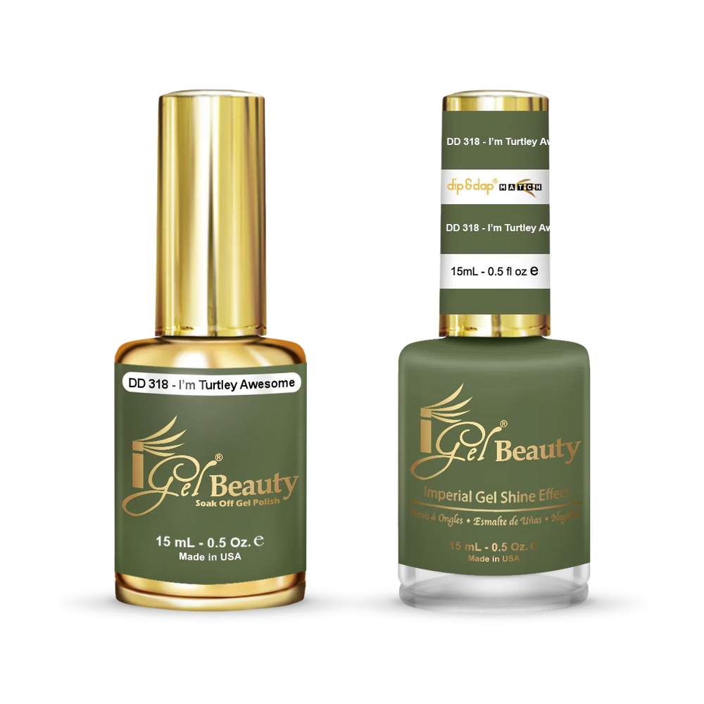 iGel Nail Lacquer + Gel Polish Match, DD318, 0.5oz