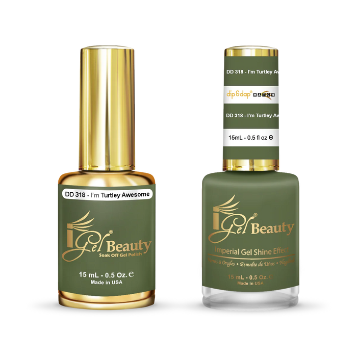 iGel Nail Lacquer + Gel Polish Match, DD318, 0.5oz