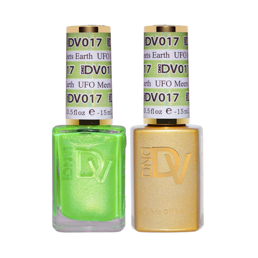 DND Nail Lacquer And Gel Polish, Diva Collection, 017, UFO Meets Earth, 0.5oz