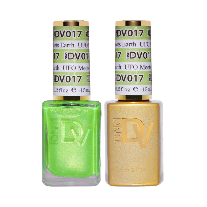 DND Nail Lacquer And Gel Polish, Diva Collection, 017, UFO Meets Earth, 0.5oz