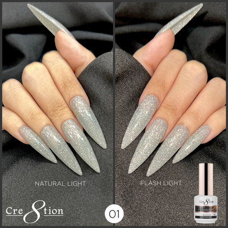 Cre8tion 0.5oz Gel UNDER FLASHLIGHT Collection - 001