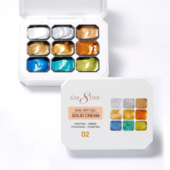 Cre8tion Nail Art Gel Solid Cream #02
