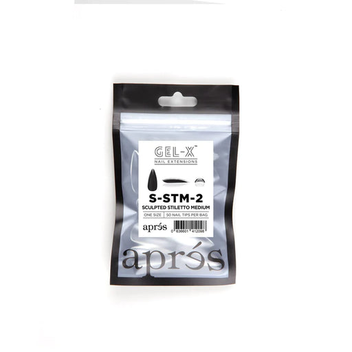 Apres Gel-X Sculpted STILETTO MEDIUM Refill Bags, Size #2, 98452 OK0715MD