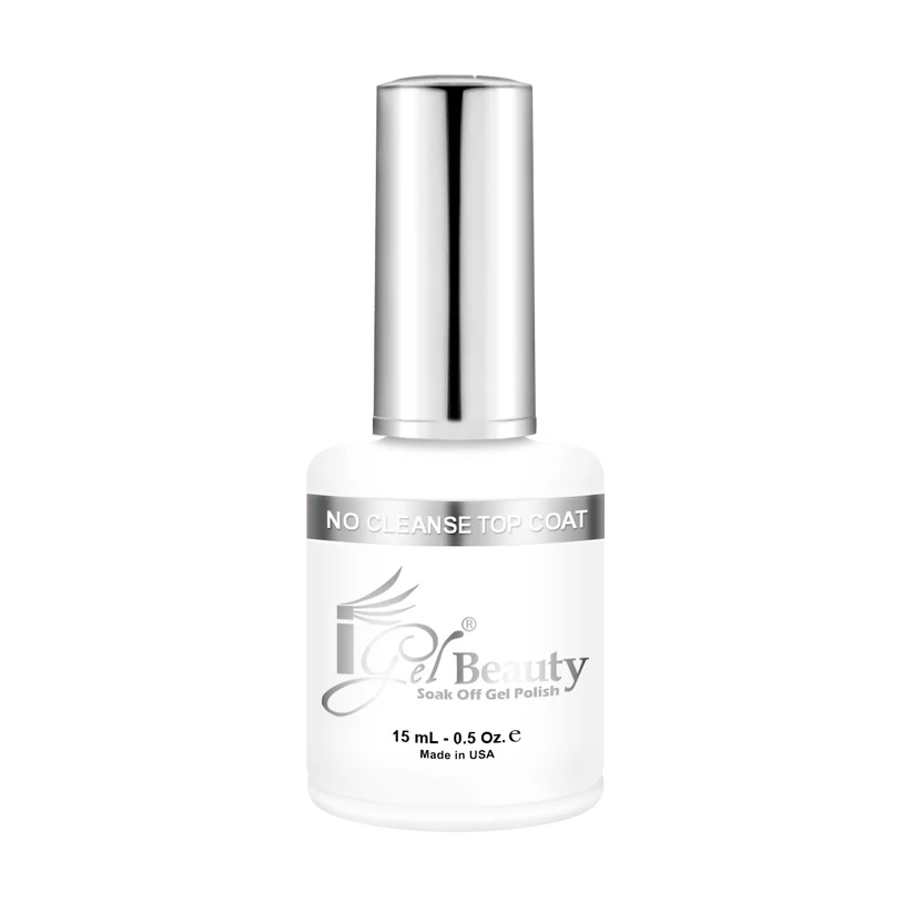 iGel Top Coat No-Cleanse, WHITE BOTTLE, 0.5oz (Packing: 144 pcs/case)