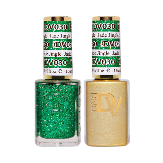 DND Nail Lacquer And Gel Polish, Diva Collection, 030, Jade Jingle, 0.5oz