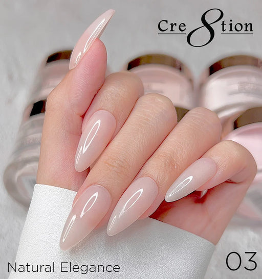 Cre8tion Acrylic Powder, NATURAL ELEGANCE Collection -  003