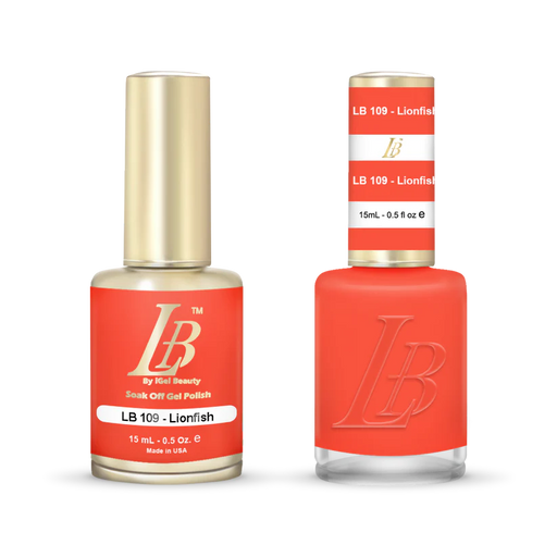 iGel Nail Lacquer & Gel Polish, LB Professional Collection, LB109, Lionfish, 0.5oz