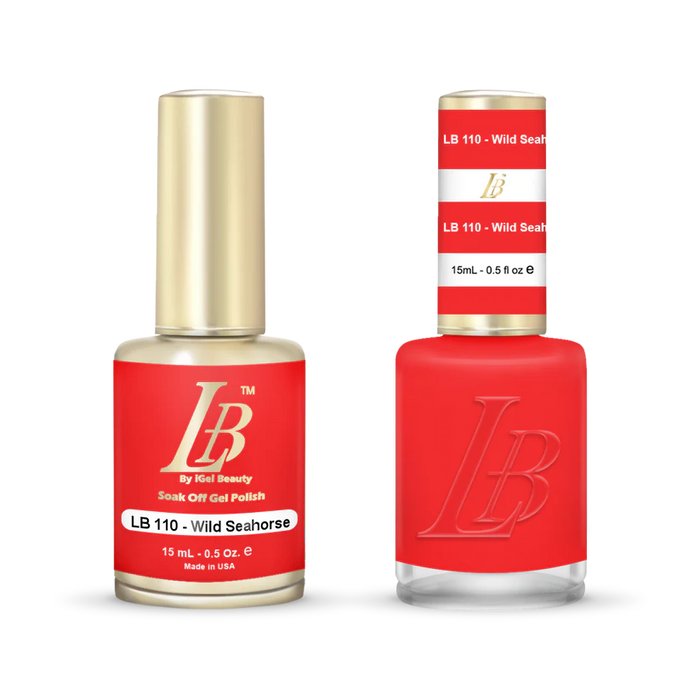 iGel Nail Lacquer & Gel Polish, LB Professional Collection, LB110, Wild Seahorse, 0.5oz