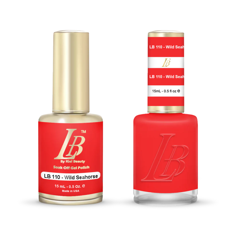 iGel Nail Lacquer & Gel Polish, LB Professional Collection, LB110, Wild Seahorse, 0.5oz