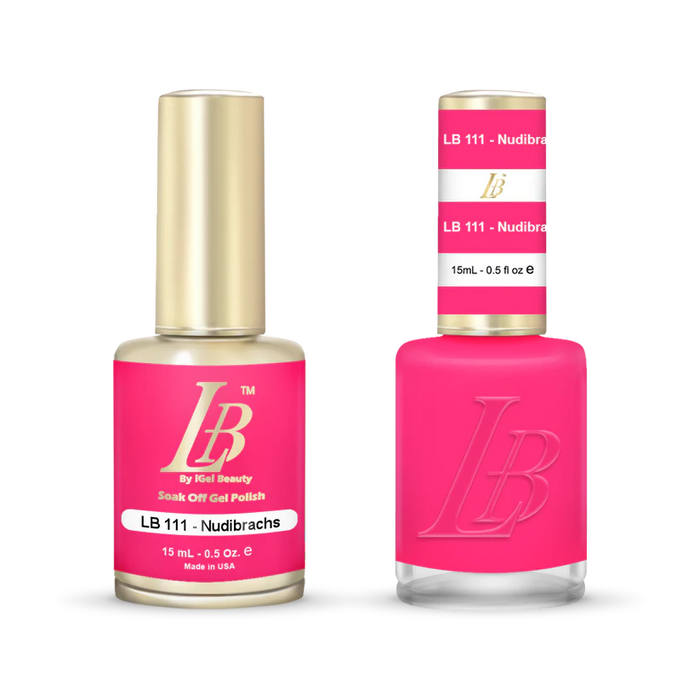 iGel Nail Lacquer & Gel Polish, LB Professional Collection, LB111, Nudibrachs 0.5oz