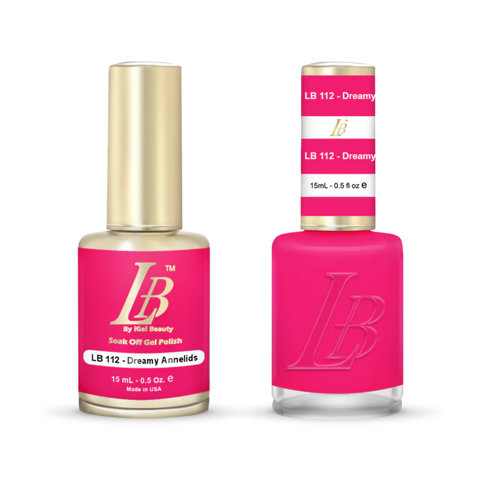 iGel Nail Lacquer & Gel Polish, LB Professional Collection, LB112, Dreamy Annelids, 0.5oz