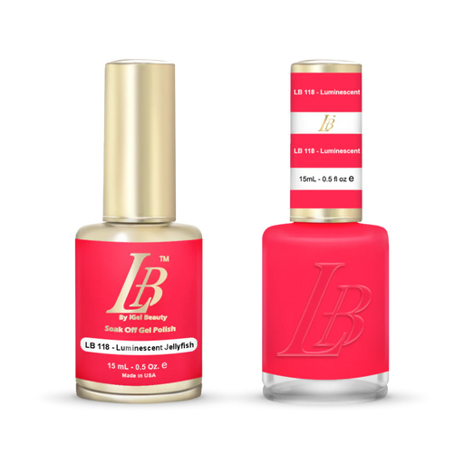 iGel Nail Lacquer & Gel Polish, LB Professional Collection, LB118, Luminescent Jellyfish, 0.5oz