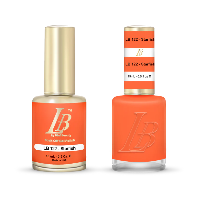 iGel Nail Lacquer & Gel Polish, LB Professional Collection, LB122, Starfish, 0.5oz