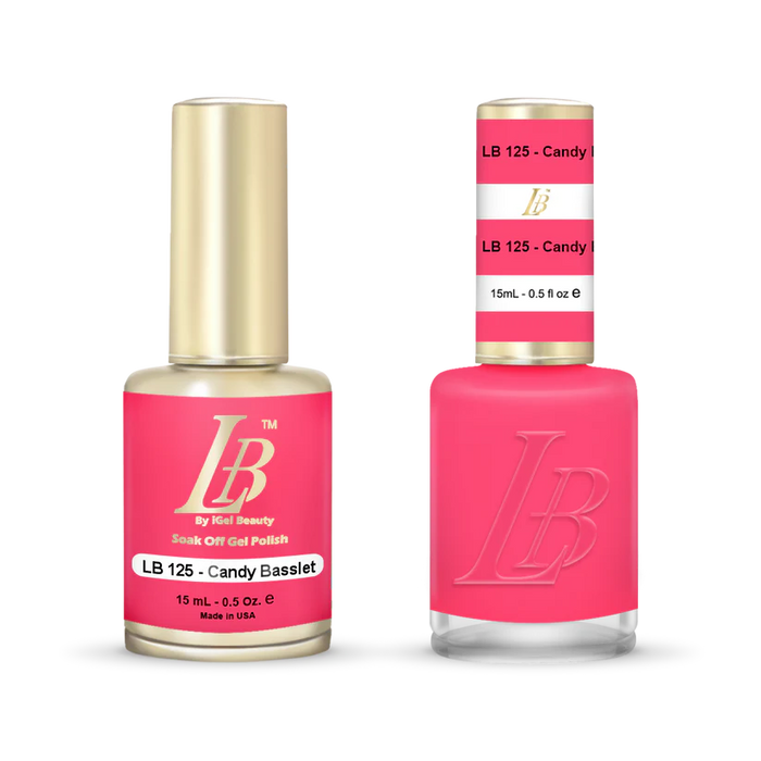 iGel Nail Lacquer & Gel Polish, LB Professional Collection, LB125, Candy Basslet, 0.5oz