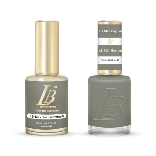 iGel Nail Lacquer & Gel Polish, LB Professional Collection, LB132, Bay Leaf Wreath, 0.5oz