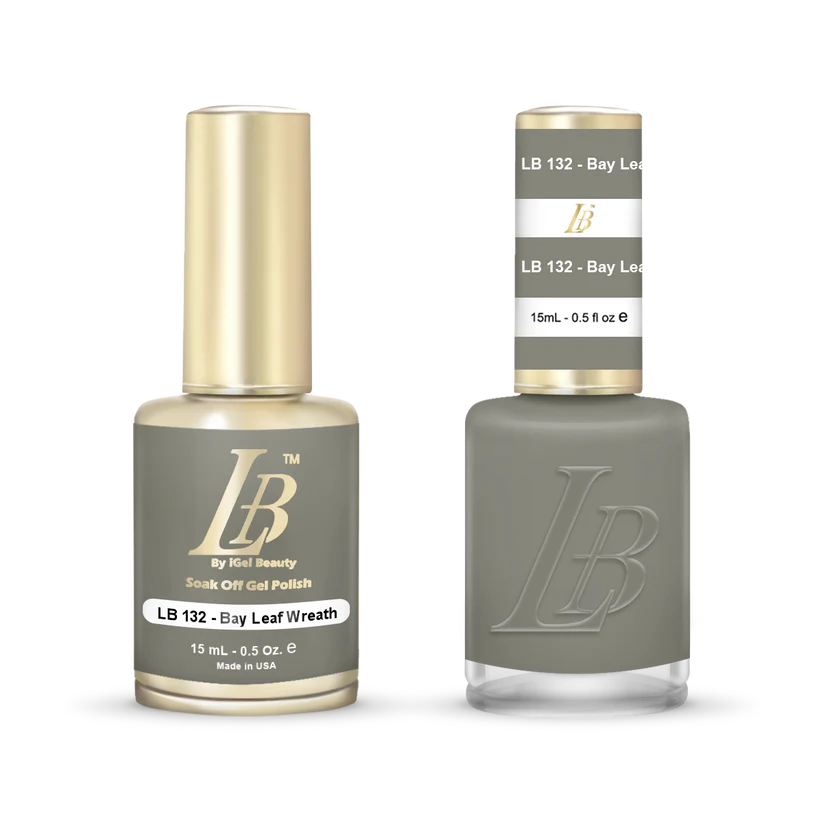 iGel Nail Lacquer & Gel Polish, LB Professional Collection, LB132, Bay Leaf Wreath, 0.5oz