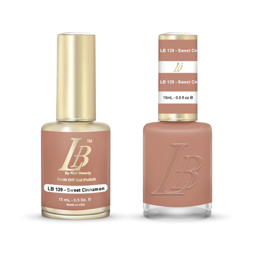 iGel Nail Lacquer & Gel Polish, LB Professional Collection, LB139, Sweet Cinnamon, 0.5oz