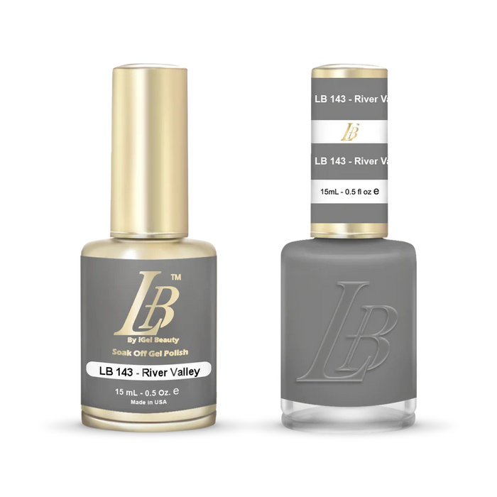 iGel Nail Lacquer & Gel Polish, LB Professional Collection, LB143, River Valley, 0.5oz