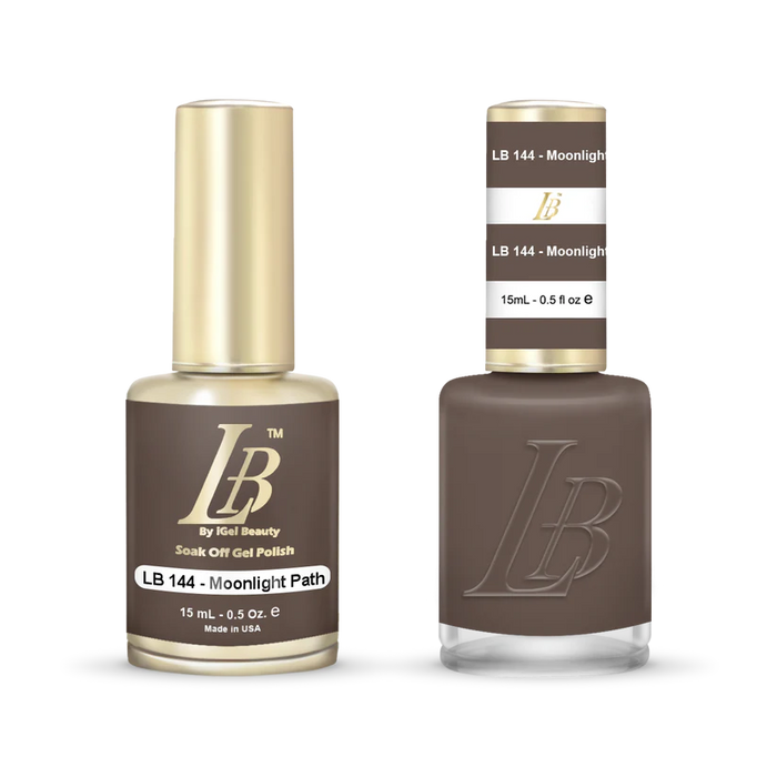 iGel Nail Lacquer & Gel Polish, LB Professional Collection, LB144, Moonlight Path, 0.5oz