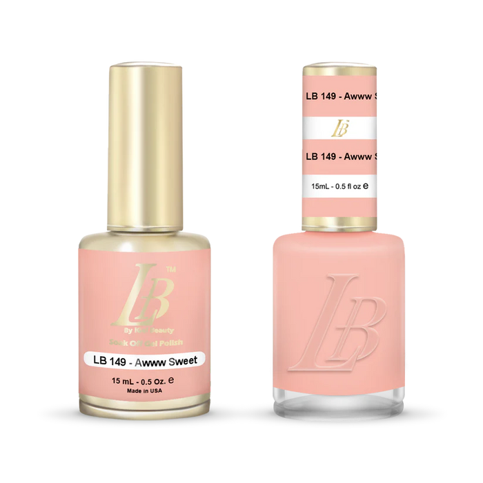iGel Nail Lacquer & Gel Polish, LB Professional Collection, LB149, Awww Sweet, 0.5oz