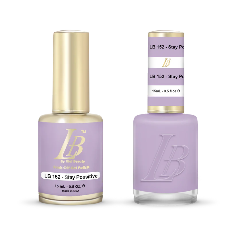 iGel Nail Lacquer & Gel Polish, LB Professional Collection, LB152, Stay Possitive, 0.5oz