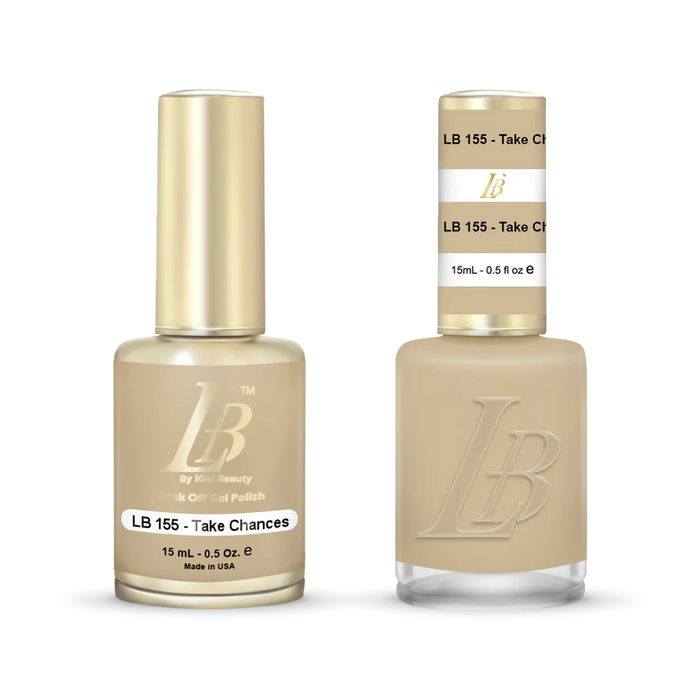 iGel Nail Lacquer & Gel Polish, LB Professional Collection, LB155, Take Chances, 0.5oz