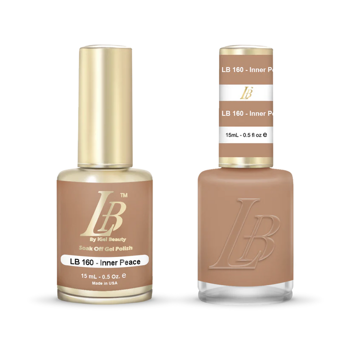 iGel Nail Lacquer & Gel Polish, LB Professional Collection, LB160, Inner Peace, 0.5oz