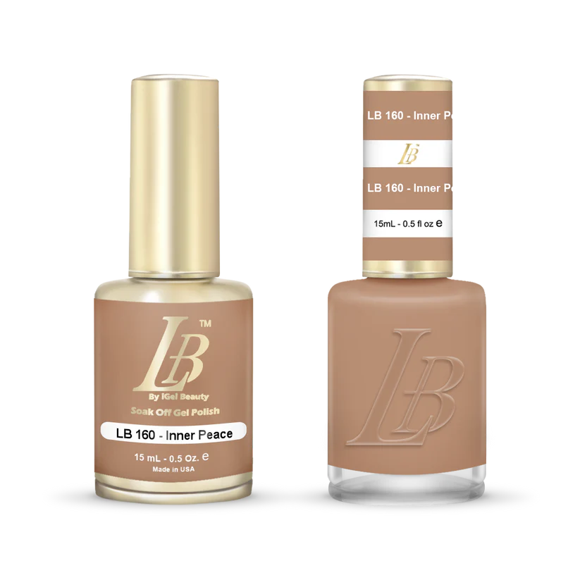 iGel Nail Lacquer & Gel Polish, LB Professional Collection, LB160, Inner Peace, 0.5oz
