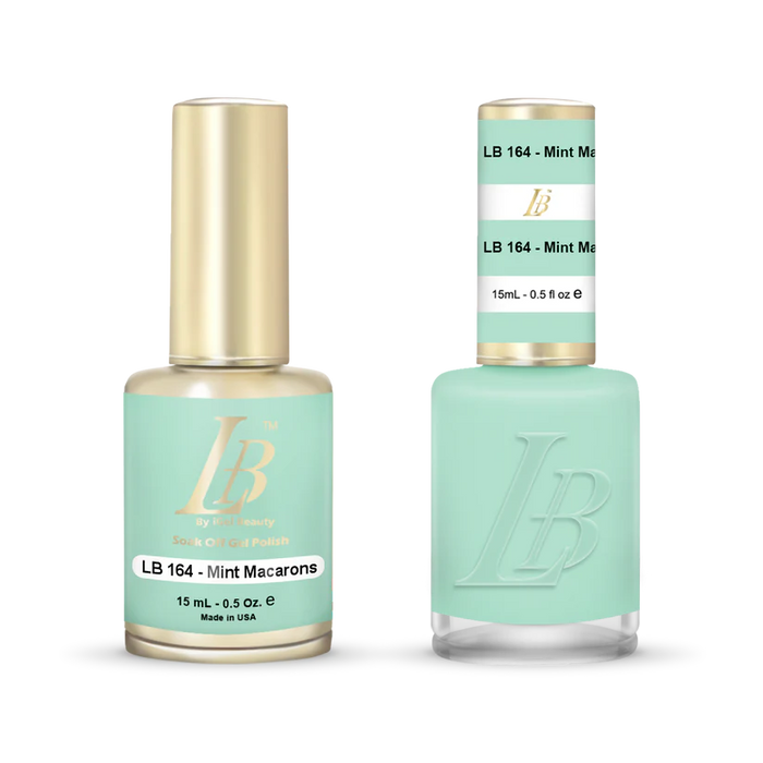 iGel Nail Lacquer & Gel Polish, LB Professional Collection, LB164, Mint Macarons, 0.5oz