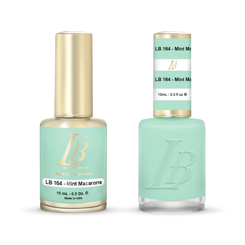 iGel Nail Lacquer & Gel Polish, LB Professional Collection, LB164, Mint Macarons, 0.5oz