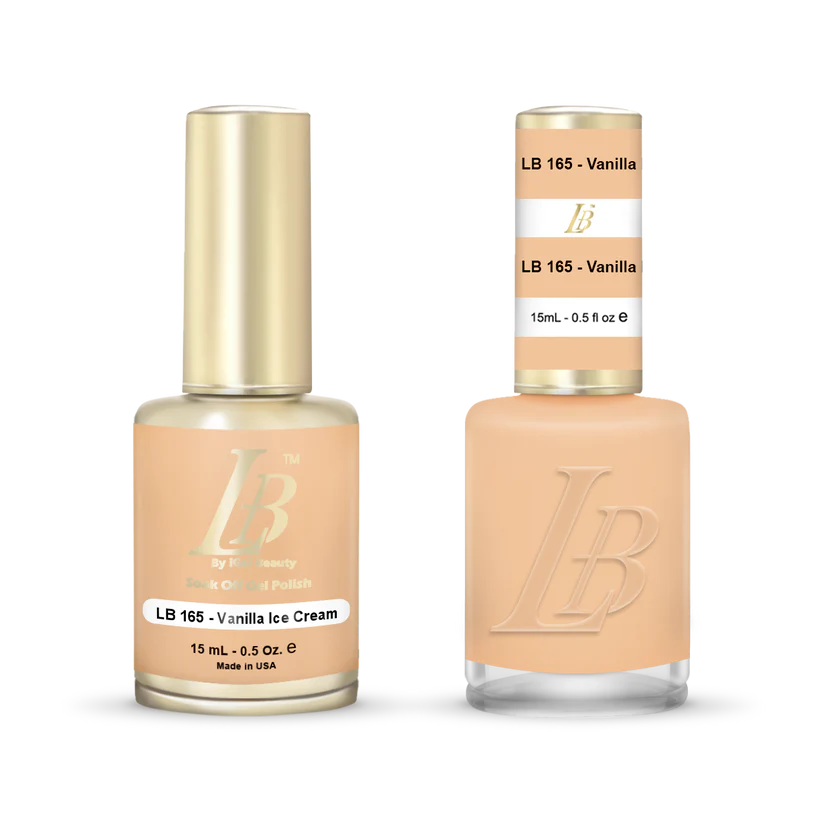 iGel Nail Lacquer & Gel Polish, LB Professional Collection, LB165, Vanilla Ice Cream, 0.5oz