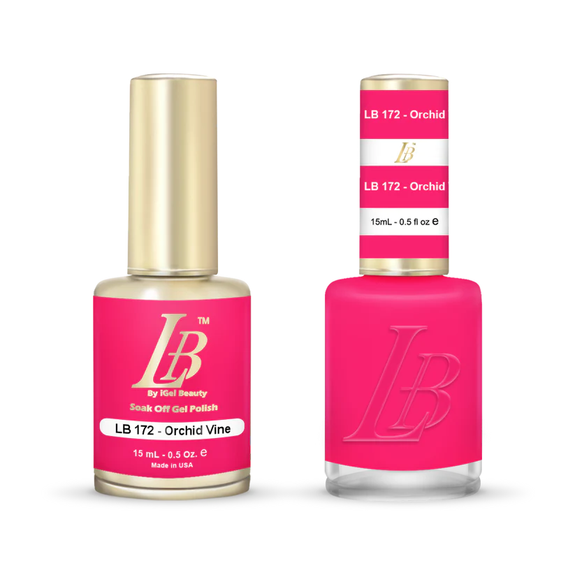 iGel Nail Lacquer & Gel Polish, LB Professional Collection, LB172, Orchid Vine, 0.5oz