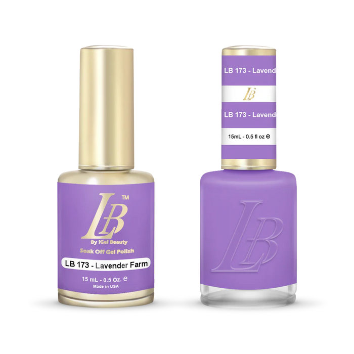 iGel Nail Lacquer & Gel Polish, LB Professional Collection, LB173, Lavender Farm, 0.5oz