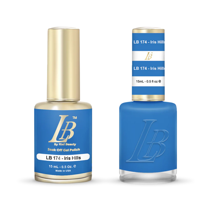 iGel Nail Lacquer & Gel Polish, LB Professional Collection, LB174, Iris Hills, 0.5oz
