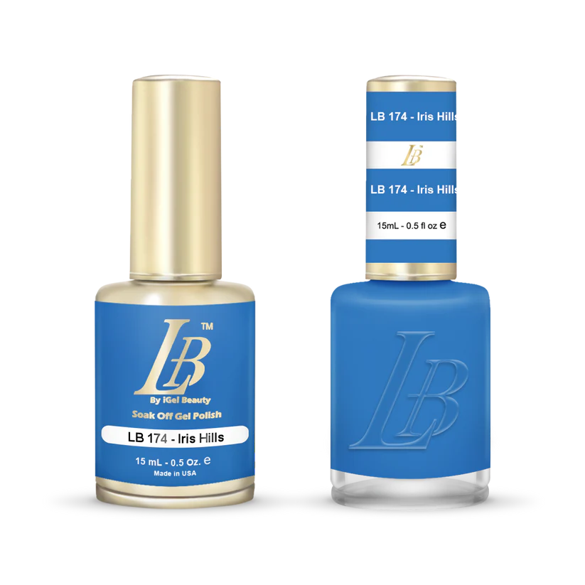 iGel Nail Lacquer & Gel Polish, LB Professional Collection, LB174, Iris Hills, 0.5oz