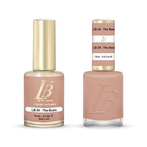 iGel Nail Lacquer & Gel Polish, LB Professional Collection, LB034, The Basic, 0.5oz