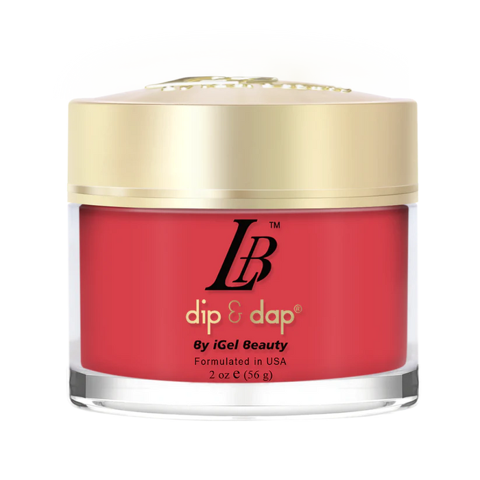 iGel Acrylic/Dipping Powder, LB Professional Collection, LB092, Inferno Red, 2oz