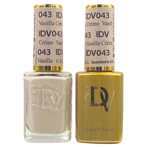 DND Nail Lacquer And Gel Polish, Diva Collection, 043, Vanilla Creme, 0.5oz