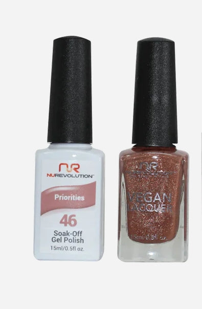 NuRevolution Gel Polish + Nail Lacquer, 046, Priorities OK0425VD