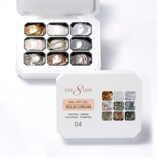 Cre8tion Nail Art Gel Solid Cream #04