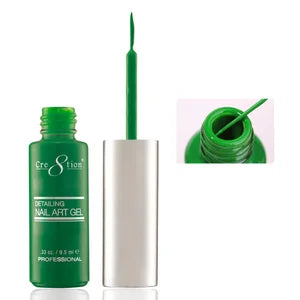 Cre8tion Detailing Nail Art Gel, 05, Green, 0.33oz KK1025
