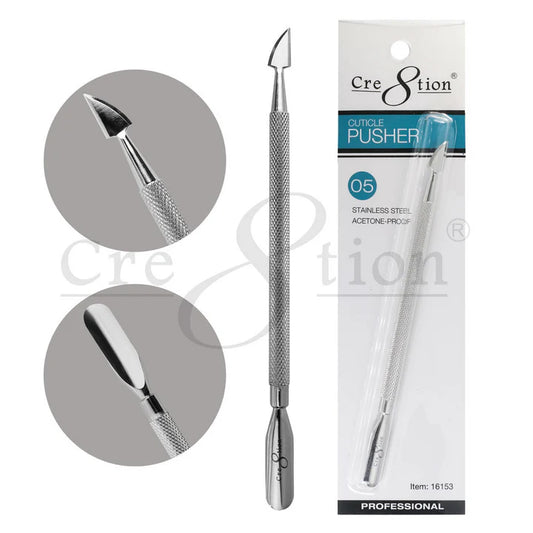 Cre8tion Stainless Steel - Cuticle Pusher P05 (Pk: 12 pcs./box, 288 pcs./case)