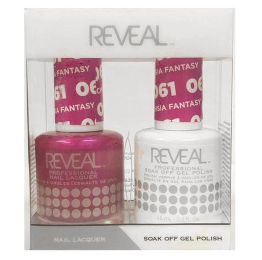 Reveal Gel Polish + Nail Lacquer, 061, Fuchsia Fantasy, 0.5oz OK0311VD
